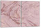 Herdabdeckplatten Set 2x40x52 cm Ceranfeld Abdeckung Glas Spritzschutz Abdeckplatte Glasplatte Herd Ceranfeldabdeckung Deko, Marmor Rosa