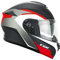CGM Casco modular, 568G BER DRESDA Nero Rosso opaco, XL (61-62cm)