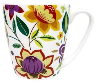 Churchill Queen's Hippie Florals Abstract Pink Acorn Mug