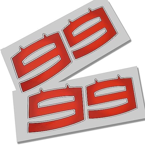Jorge Lorenzo 99 Doppelteufel-Aufkleber, 2 Stück
