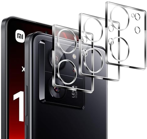 Lemxiee 3 Pezzi Fotocamera Pellicola Protettiva Vetro Temperato con Xiaomi 13T/13T Pro,HD Anti Graffio Ultra Resistente