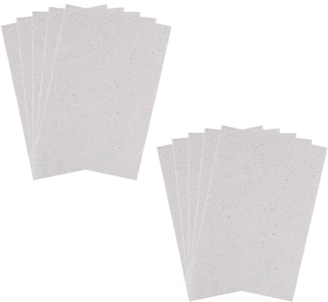 ACONDE 10 pezzi piastra mica forno a microonde, 15 × 12 cm, pezzo di riparazione disco mica universale, grigio
