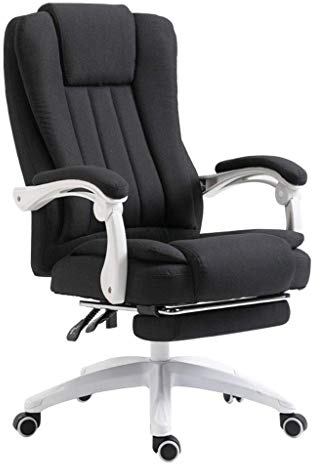 Computerstuhl, Meeting-Stuhl, Bürostuhl, Chefsstuhl, Massagesessel, Zuhause, Wohnzimmer, Arbeitszimmer, Lounge, Schwarz, 64 x 64 x 137 cm