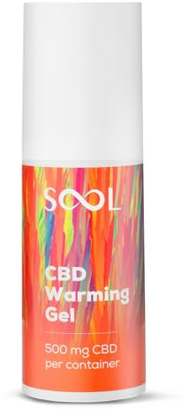 SOOL CBD Gel Warming 500 mg, 100ml | Gelenk- & Muskelbalsam | Hochdosierte Massagecreme mit Kampferholz-, Zimt- und Ingwerwurzelölen