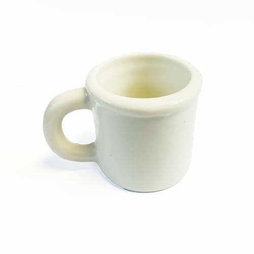 Carlso Witziger Keramikkrug, Weihnachten und Party (Krug weiss, 12 Stück)