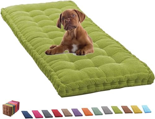 Outdoor Bankauflage 10cm Dicke 1/2/3-Sitzer Bankkissen 90x40/100x40/120x40/150x50/160x40/160x50/110x60 Bankauflage für Garten Terrasse Schaukel Bankkissen Sofa Boden Sitzkissen(Color:D,Size:110*55cm/4