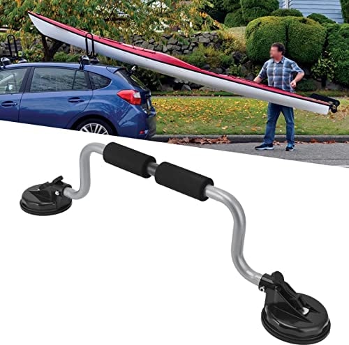 Cyrank Kajak Rolle, Kayak Roller, Kajakrolle, Ladehilfe für Kajak, Kajak Roller aus Aluminium, Halterung für Autodach Kajak Kanu Ladungshilfe, Kayak Roller Loader, Bootsrolle(Silber)