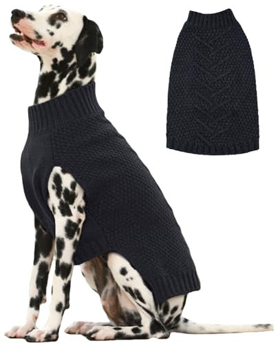 IECOii Hundepullover,Weihnachten Sweater FüR Hunde,Warmer Hunde Pullover FüR MittelgroßE GroßE Extra GroßE Hund,Hundemantel Fleece Hundepulli Wintermantel Hund,Winter Hunde Kleidung,Hund Sweatshirt