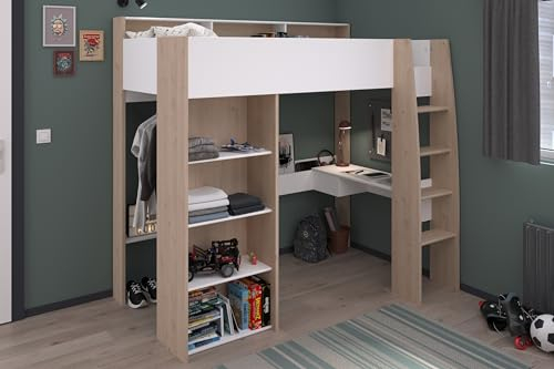Parisot Hochbett Shelter 11 Eiche Jackson