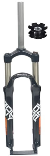 Fourche Avant de vélo VTT de 24 Pouces, Direction Droite de 1 1/8 Pouces, Fourche à Suspension mécanique, débattement de 100 mm, dégagement Rapide, Frein à Disque 9 x 100 mm