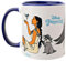 Widdop and Co. Disney Pocahontas Tasse – Violett/Weiß Tee & Kaffee glasierte Steinzeug-Icons & Villains Trinkbecher – Offizielles Disney-Lizenzprodukt (325 ml).