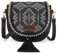 Wrangler Satteltasche für Damen, kleine Umhängetasche, geprägtes Geflecht, Handtaschen, Boho Blcak, Small