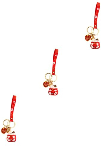 WRITWAA 3 Pièces Porte-clés Chat Porte- Porte-clés Moelleux Porte-clés Maneki Anneaux Pour Porte-clés Animaux Pendentif Porte-clés Chat De Fortune Porte-clés Amulette 2022 Feng Pvc