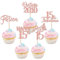 30 Stück Vintage 2010 Cupcake Toppers Glitzer Happy 15th Geburtstag Tortendeko Fabulous 15 Fifteen Kuchen Deko für 15th Geburtstag Hochzeit Jahrestag Party Rosegold