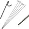 Fencing Pins 1.15m Long / 8mm Thick Steel Fence Pins, 10 Pack Non Galvanised Road Pins for Outdoor Garden Decking & Fencing
