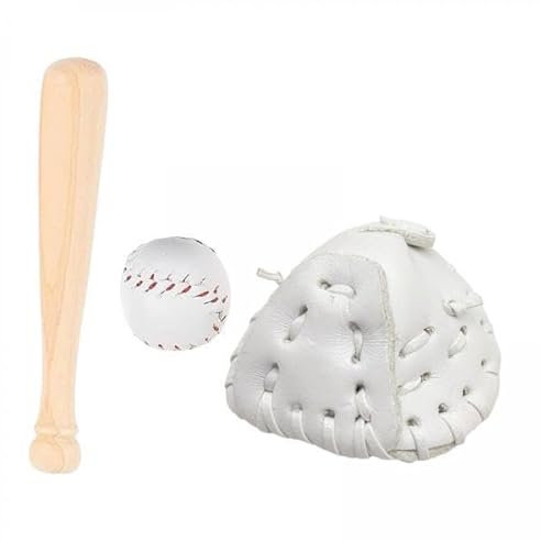 2X Baseballschläger Schlüsselanhänger Accessoire Sportball Softball Sport Baseball Zubehör für Tasche