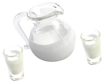 Kisangel 1Ensemble Miniature Pot De Lait Décoratif pour Maison De Imitation Tasse pour Décoration De Jardin Et Accessoire De Maison