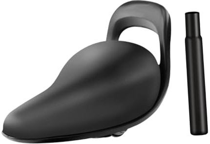 Fenteer Kinder Fahrradsattel mit Sitzrohr - Hochwertiger PU-Kindersitz für Laufrad & Fahrrad - Bequemer Ersatzsattel mit verlängerter Haltegriff, 31.8 Mm