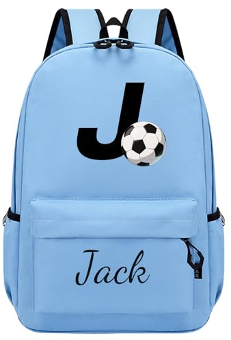 Generisch Blau Personalisierte Kinderrucksäcke, Name & Motiv, S/M/L | Individueller Kinder Rucksack, Wasserdichter Schulranzen für Kindergarten/Grundschule/Jugendliche, für Mädchen & Jungen