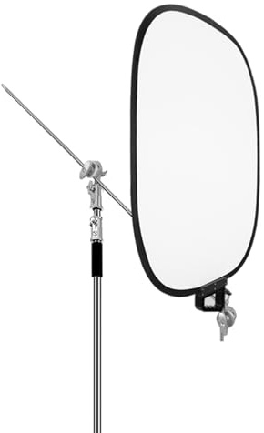 Soft White Foldable Light Diffuser Panel 60 * 75cm, Light Diffusion Panel with Carry Bag & Support Rod, Diffuser Fabric Modifier for Product, Video