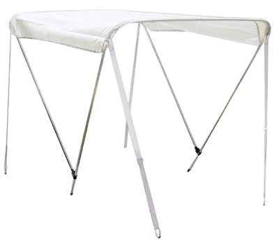 Toldo para Barco, Toldo Bimini de 2 Arcos para Botes Inflables, Toldo Portátil para Botes Inflables de 100-150 cm de Eslora, Tubo de Aluminio, Herrajes de Montaje