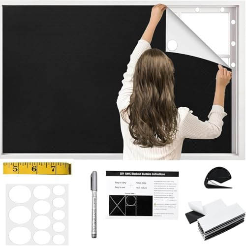 300x145cm Estores Enrollables Sin Taladrar Estores Opacos Sin Taladrar Estores Sin Oscurecimiento para Ventanas Tela Oscurecedora para Cortinas Estor Opaco para Protección Solar