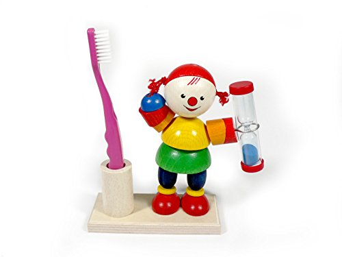 Rudolphs Schatzkiste Holzdekoration Zahnputzuhr Lucie BxLxH 140x50x130mm NEU Putzen Uhr Sanduhr Zahn Zahnbox Zähne Zahnbürste Holzspielzeug Holzgestaltung Spiele Holz Seiffen Erzgebirge Spielzeug