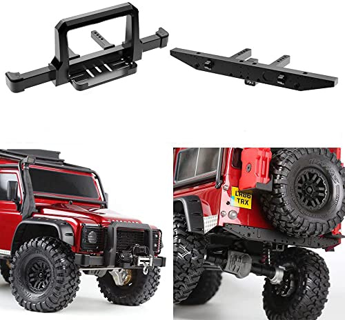 Benedict Harry CNC Alum Front & Rear Winch Bumper Set Black For Traxxas TRX-4 1/10 RC Crawler (Front & Rear)