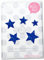 Bügelbild 5 GLITZER Sterne 4 cm bis 2 cm, 40 mm bis 20 mm Aufbügler Applikationen Bügelsticker für Stoffe Textilien Kinder zum Aufbügeln Flicken, Farbe:Glitzer blau
