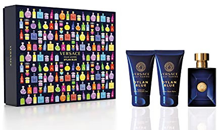 Versace Pour Homme Dylan Blue Eau De Toilette (edt) 50 Ml + Asb 50 Ml + Sg 50 Ml