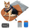 KingCamp Hundeschlafsack Hundedecke Warm Hundebett Premium Haustier Decke Leichtgewicht Decke für Katzen und Hunde Grau 110 x 70 cm