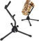 Altsaxophon Ständer, Metall faltbar Unterstützung Rack einstellbar Alt Tenor Saxophon Stativ Ständer, faltbar Alt-Tenor-Saxophon-Ständer Schwarz Saxophon Halter Rack tragbare Musikinstrument