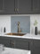 House Beautiful Pewter Glass Kitchen Splashback 600mm x 750mm