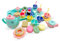 Sobebear 37PCS Tea Party Set for children, Food Tea Set with Mini Cakes, Tea Accessories, Safe Kitchen Pretend Play Tea Set Toys, Washable, Cute and Realistic Dummy Food, Girls and Boys Ages 3+