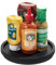 iDesign The Home Edit Series, Lazy Susan con borde elevado, Madera, Negro
