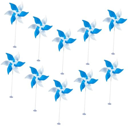 Yardenfun Kunststoff Windrad Für Garten Und Schreibtisch Bunte Windrad Ornamente Für Außenbereich Und Party Windmühlendekor Mit Robuster Konstruktion Installieren Und Langlebig