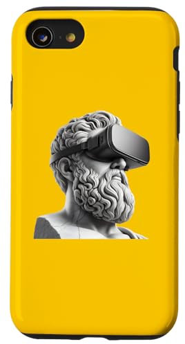Hülle für iPhone SE (2020) / 7 / 8 Antike Statue mit VR-Headset