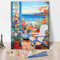 TISHIRON Coastal Art Paint by Numbers for Adults Beginner, Beach Party DIY Paint by Number Kits, Colorful Bohemian Style Oil Hand Painting Kits Art Crafts for Home Wall Decor 16x20 Without Frame