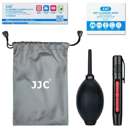 Reinigungsset für Kameras Objektive Filter, Blasebalg Objektivreinigungsstift Tücher Tasche