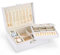 Sofore Portagioie Donna Porta Gioie Portagioie Bambina Grande Porta Gioielli Bambina a 2 Strati in Pelle PU Donna da Camera Organizer Gioielli Storing Jewelry Earrings Anelli, Bianco Perla