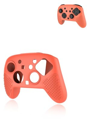 yystao Coque de protection en silicone pour manette Nintendo Switch 2 Pro, avec prise en main améliorée et protection intégrale, orange