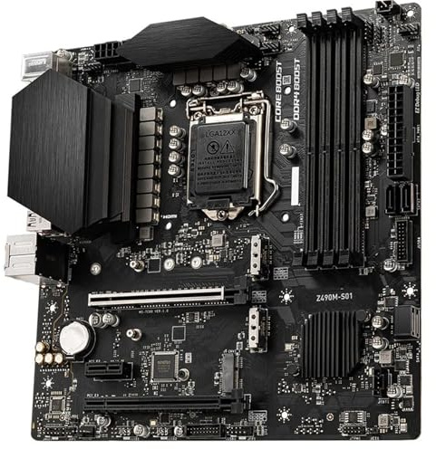 Carte mère Fit for MSI Z490M S01 Intel Z490 DDR4 LGA 1200 Micro ATX
