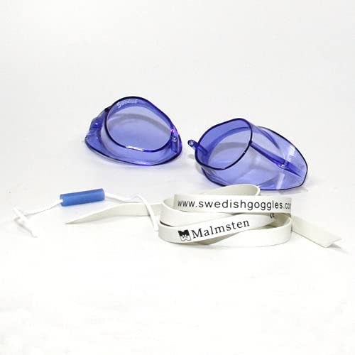 Malmsten Schwedenbrille Classic | Schwimmbrille | Swedish Goggles | Montageset (blau)