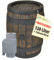 AMUR REGENTONNE EICHENFASS 120 Liter Inkl. Regensammler REGENFASS Wasserfass REGENWASSERTONNE Wassertonne - FROSTSICHERES Gartenfass für Regenwasser u.v.m. in Holz-Optik aus robustem PE-Kunststoff