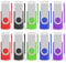 AreTop USB Stick 16GB 10 Stück AreTop Speicherstick Rotate Metall High Speed USB 2.0 Flash Drive (5 Farben)