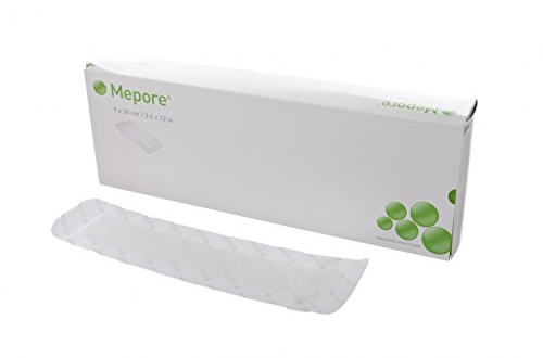 Mepore 670800 Dressing Adhesive, Island, Non Woven Fabric, Semi-Permeable Backing, Sterile, 6 cm x 7 cm (Pack of 60)