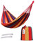 ValueHall Outdoor-weicher Baumwolle Stoff brasilianische Hängematte doppelte Breite 2 Person Reisen Camping Hängematte V7010-1 (Orange)