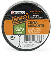 MIARCO 10788 - Cinta aislante de PVC Brico Negro 25mm x 25m