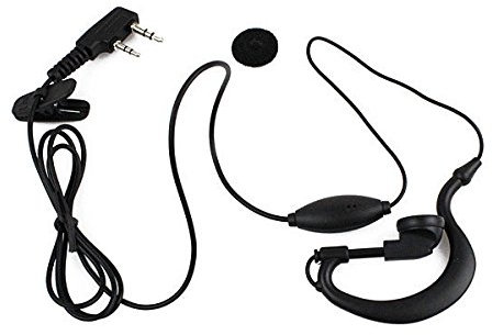 Baofeng Auricular con Conexión por Cable, Compatible con Walkie Talkie Modelos BF-888S y UV5R, Color Negro