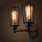 YNXing Loft Antique Iron Art Double-Head Pomelo Wall Lamp American Country Style Antique Restaurant Corridor LED Wall Lamp